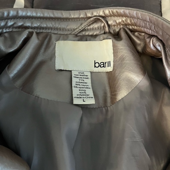 Bar III faux leather jacket. Mauve color Large - Picture 2 of 3